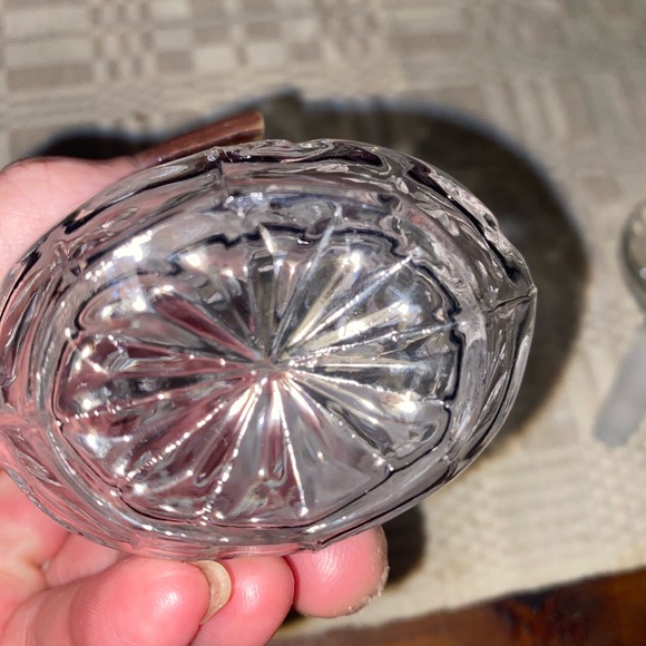 Vintage 1990 Princess House Cut Crystal/ Etched Glass Perfume Bottle - Picture 4 of 4